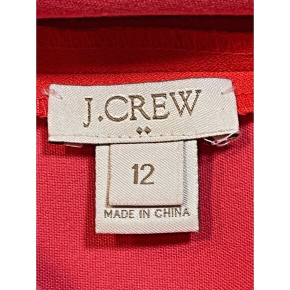 J.Crew V-Back Scalloped Shift Dress Size 12 - Picture 2 of 8